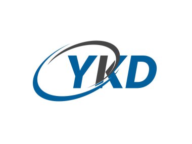YKD yaratıcı logo tasarımı vektör çizimi