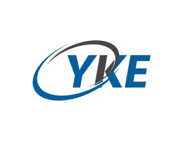 YKE yaratıcı logo tasarımı vektör çizimi