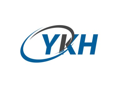 YKH yaratıcı logo tasarımı vektör çizimi