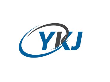 YKJ yaratıcı logo tasarımı vektör çizimi