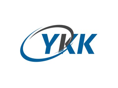 YKK yaratıcı logo tasarımı vektör çizimi