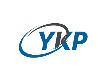 YKP yaratıcı logo tasarımı vektör çizimi