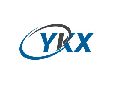 YKX yaratıcı logo tasarımı vektör çizimi