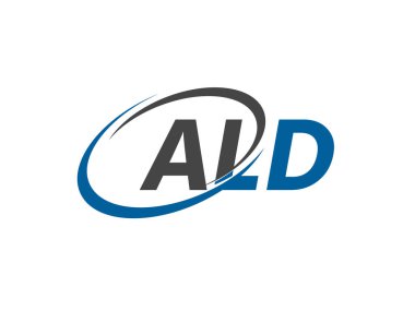 ALD yaratıcı logo tasarımı vektör çizimi