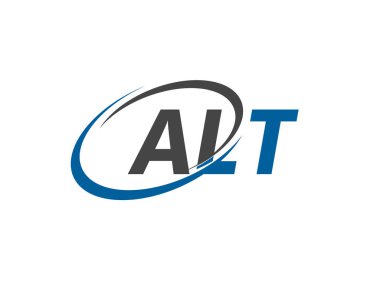 ALT yaratıcı logo tasarımı vektör çizimi