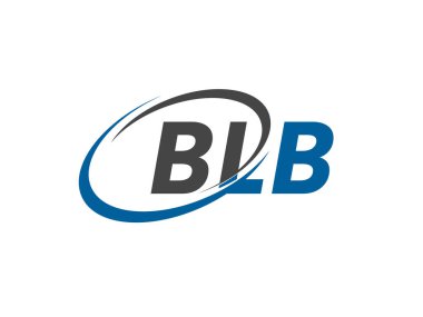 BLB yaratıcı logo tasarımı vektör çizimi