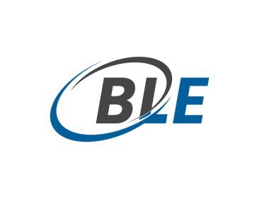 BLE yaratıcı logo tasarımı vektör çizimi