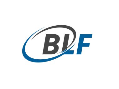 BLF yaratıcı logo tasarımı vektör çizimi