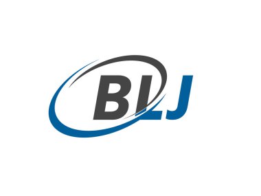 BLJ yaratıcı logo tasarımı vektör çizimi