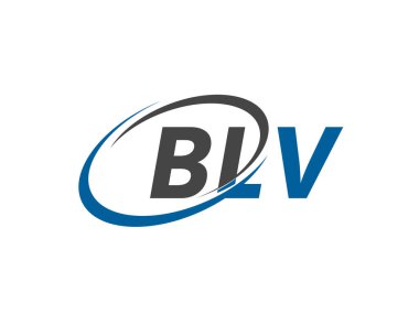 BLV yaratıcı logo tasarımı vektör çizimi