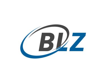 BLZ yaratıcı logo tasarımı vektör çizimi
