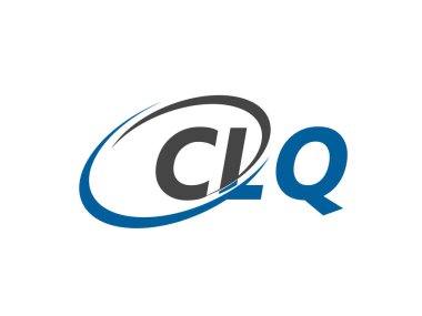 CLQ yaratıcı logo tasarımı vektör çizimi