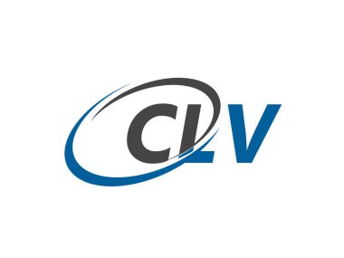 CLV yaratıcı logo tasarımı vektör çizimi