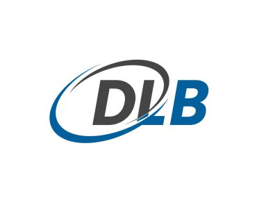 DLB yaratıcı logo tasarımı vektör çizimi