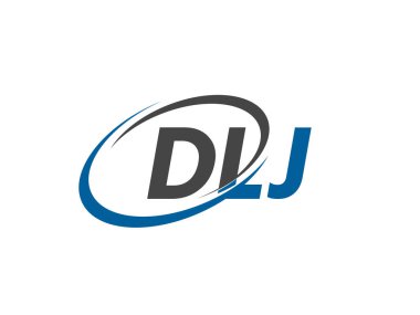 DLJ yaratıcı logo tasarımı vektör çizimi