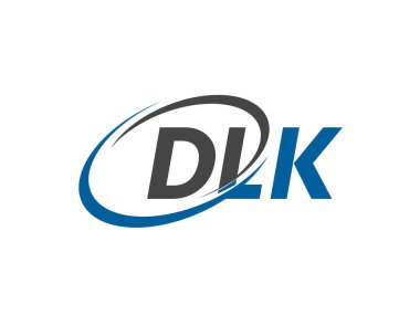 DLK yaratıcı logo tasarımı vektör çizimi