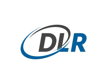 DLR yaratıcı logo tasarımı vektör çizimi