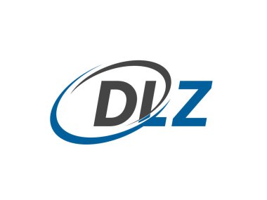 DLZ yaratıcı logo tasarımı vektör çizimi