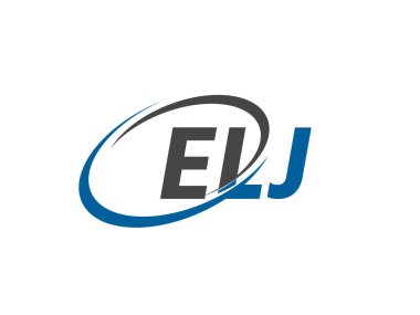 ELJ yaratıcı logo tasarımı vektör çizimi