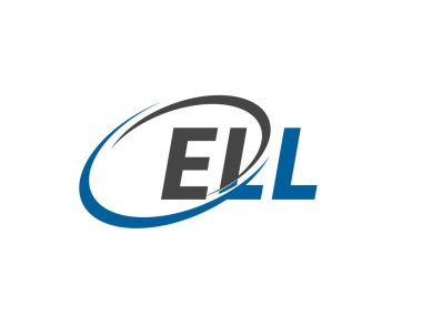 ELL yaratıcı logo tasarımı vektör çizimi