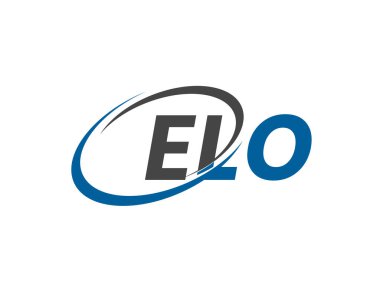 ELO yaratıcı logo tasarımı vektör çizimi