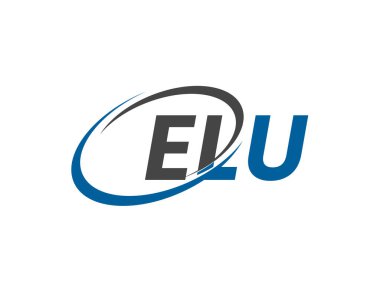 ELU yaratıcı logo tasarımı vektör çizimi