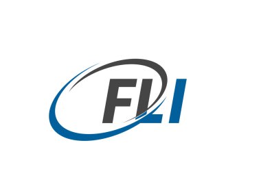 FLI yaratıcı logo tasarımı vektör çizimi   