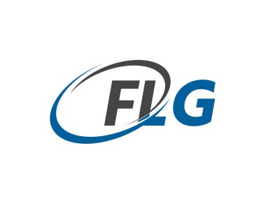 FLG yaratıcı logo tasarımı vektör çizimi   