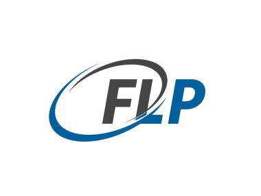 FLP yaratıcı logo tasarımı vektör çizimi   