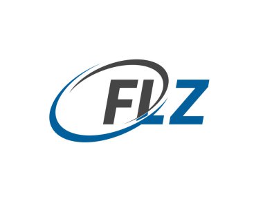 FLZ yaratıcı logo tasarımı vektör çizimi   