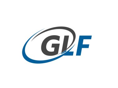GLF harfi yaratıcı modern zarif logo tasarımı