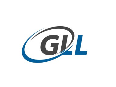 GLL harfi yaratıcı modern zarif logo tasarımı