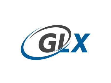 GLX harfi yaratıcı modern zarif logo tasarımı