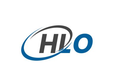 HLO harfi yaratıcı modern zarif logo tasarımı