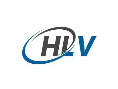 HLV yaratıcı logo tasarımı vektör çizimi   