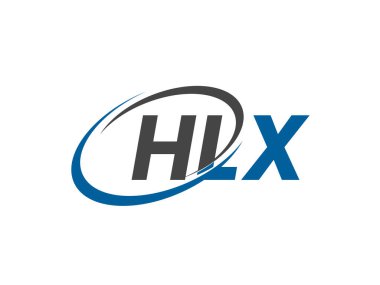 HLX yaratıcı logo tasarımı vektör çizimi   