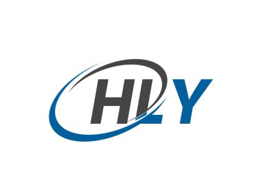 HLY yaratıcı logo tasarımı vektör çizimi    