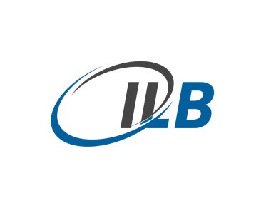 ILB yaratıcı logo tasarımı vektör çizimi