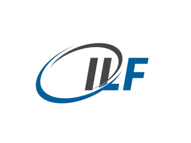 ILF yaratıcı logo tasarımı vektör çizimi