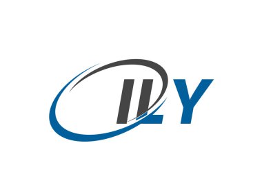 ILY yaratıcı logo tasarımı vektör çizimi
