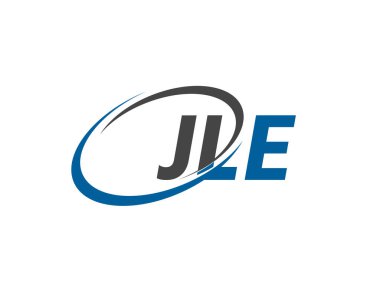 JLE yaratıcı logo tasarımı vektör çizimi
