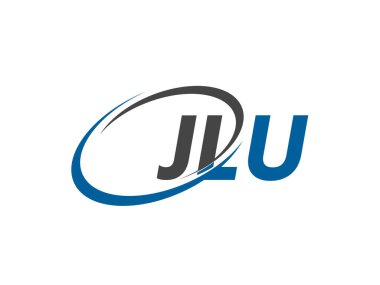 JLU yaratıcı logo tasarımı vektör çizimi