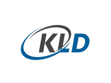 KLD yaratıcı logo tasarımı vektör çizimi