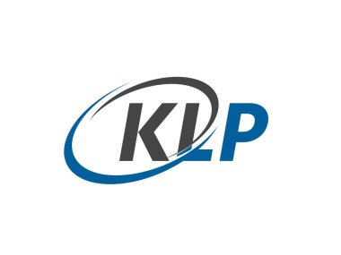 KLP yaratıcı logo tasarımı vektör çizimi