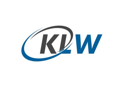 KLW harfli yaratıcı modern zarif logo tasarımı
