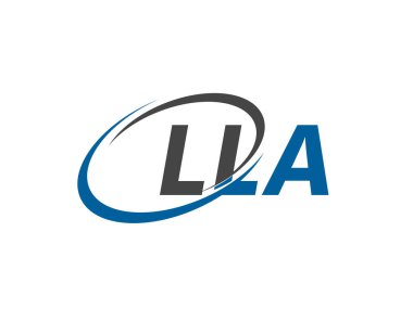 LLA mektup yaratıcı modern zarif logo tasarımı