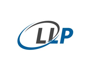 LLP harfi yaratıcı modern zarif logo tasarımı