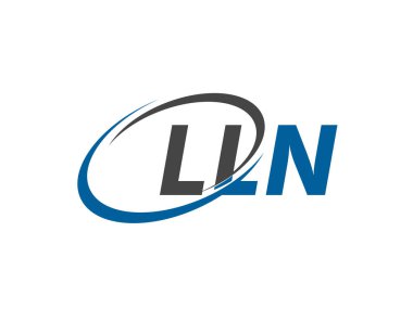 LLN harfi yaratıcı modern zarif logo tasarımı