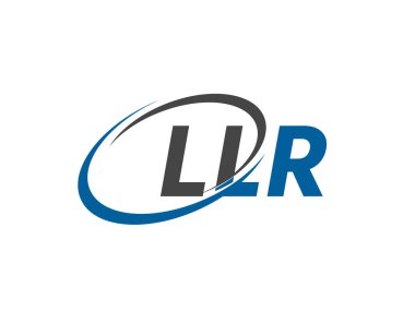 LLR harfi yaratıcı modern zarif logo tasarımı