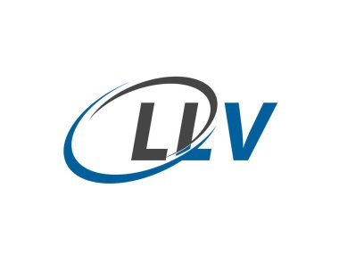 LLV harfli modern zarif logo tasarımı